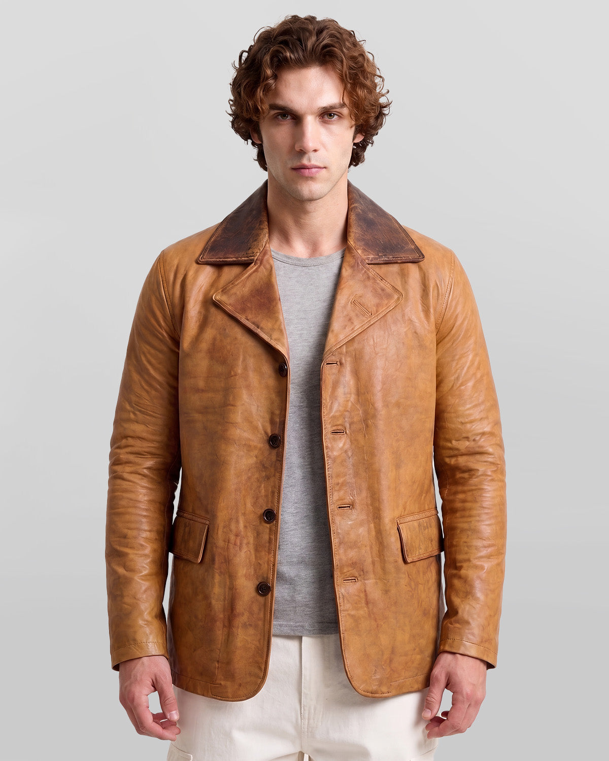 Arthur RDR Men's Brown Leather Jacket